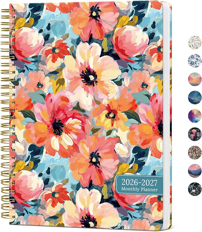 Monthly Planner 2026-2027, Aesthetic 2 Year Months Planner Calendar, 18-Months by Taja