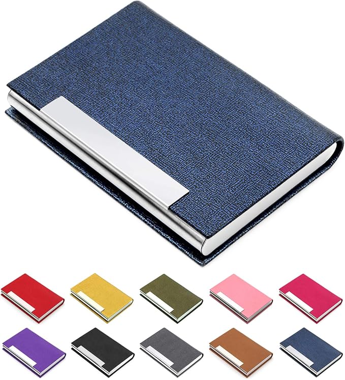 Padike Business Card Holder, Faux Leather, RFID Protected, Stylish Design by padike