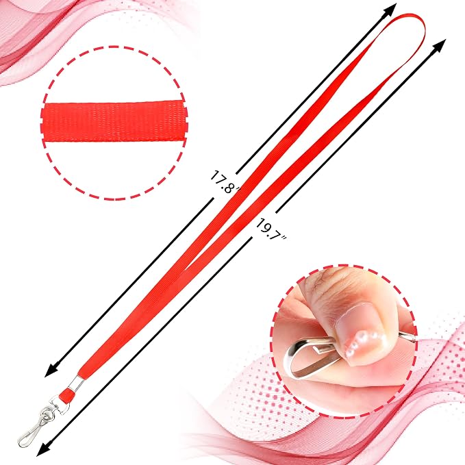 LOCONHA 50 Pack Red lanyards Lanyards - Image 2