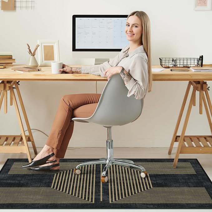 Office Chair Mat for Hardwood Floor&Tile Floor, Under Desk Rug for Rolling - Image 7