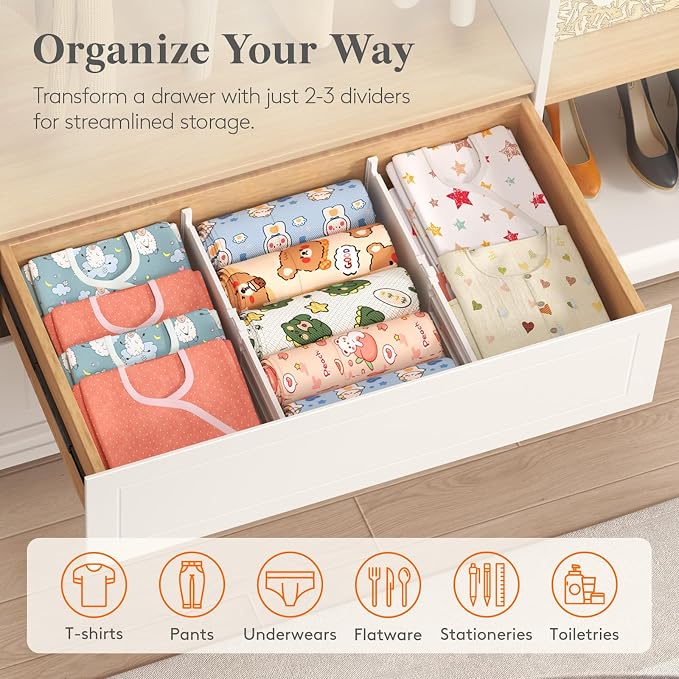 Lifewit 8 Pack 5" High Drawer Dividers - Image 9
