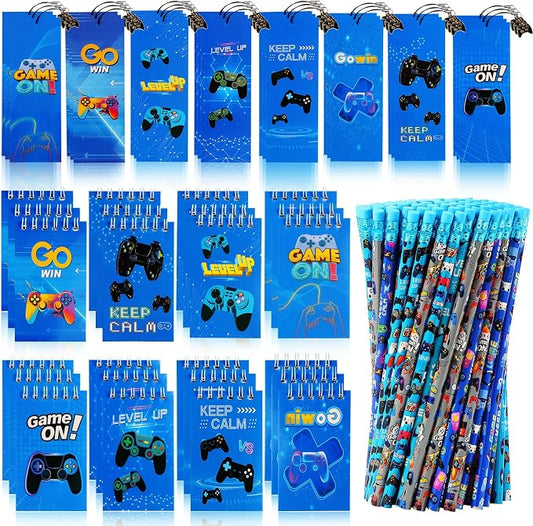 Kolewo4ever 148 Pieces Video Game Theme Stationery Set:100 Pcs Video Game by Kolewo4ever