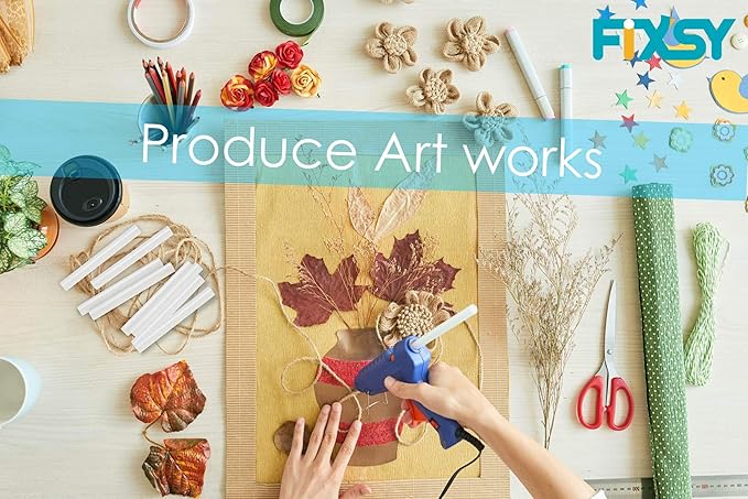 FIXSY Hot Glue Gun Sticks Low Temp Low Melt Cool Glue, Mini Size 4" Long x .28" Diameter 5/16 7mm, 30 Counts/Pack, 15 Packs, 450 Counts/Box, Scrapbooking-DeskLoop Office