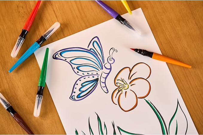 Crayola No-Drip Paint Brush Pens, Creative Gift - Image 5