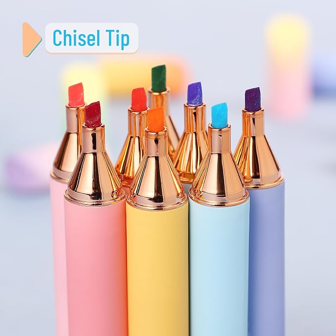 Mr. Pen- Glitter Highlighters, 8 Pack, Sunshine Colors | Chisel Tip Glitter - Image 3