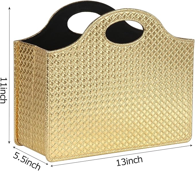 HofferRuffer Magazine Basket Holder, Foldable Magazine Rack, Document File - Image 2