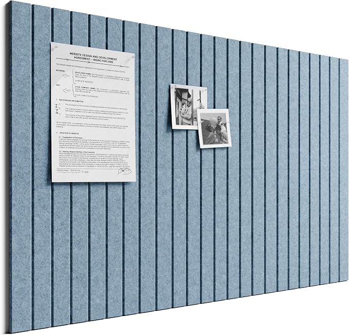 Bumusty Large Cork Board Alternative-36 x 24" Felt Bulletin Board Tiles by BUMUSTY