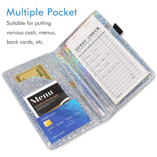 ACdream Server Books for Waitress, Guest Book Note Pad, Cute Pocket Leather - Image 2