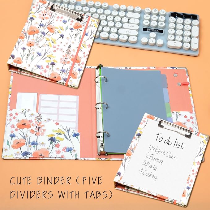 Mini Binder Organizer，1 Inch 3 Ring Binder - Image 2