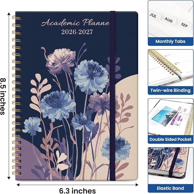Planner 2026-2027, Academic Year Monthly and Weekly Calendar Planner, Jul 2026 - Image 4