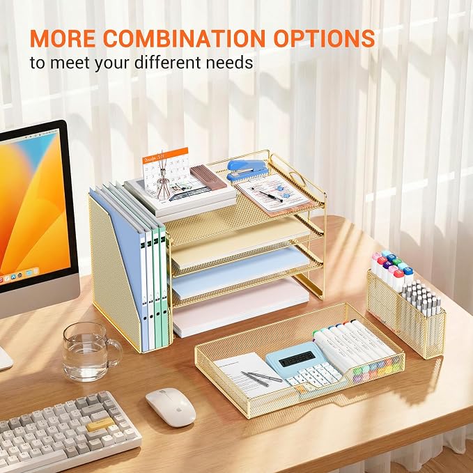 OPNICE Desk Organizers and Accessories, 4-Tier Office Desk Accessories & - Image 6
