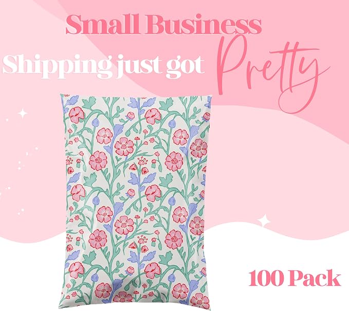 6x9 Designer Poly Mailer 100 Pack Heavy Duty Waterproof Self Seal Shipping Bags - Image 3