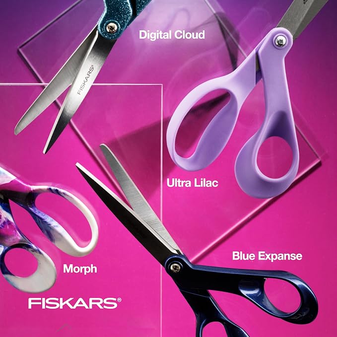 Fiskars Ultra Lilac Scissors, Explore Design Collection, High-Grade Stainless - Image 5