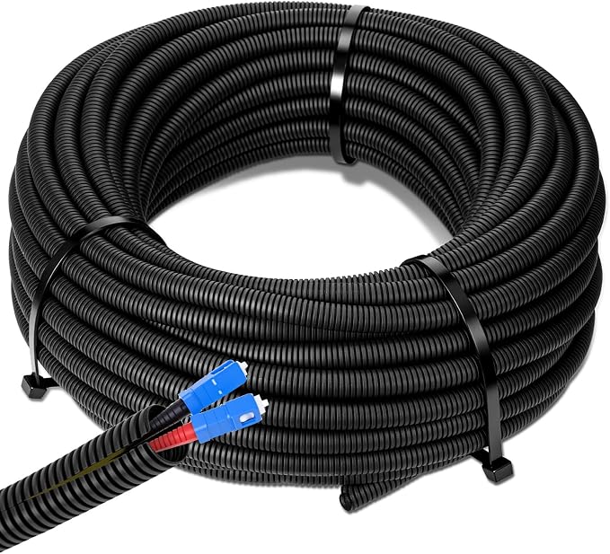 Sasylvia 1/4" x 200 ft Split Wire Loom Tubing Automotive Wire Loom Assortment by Sasylvia