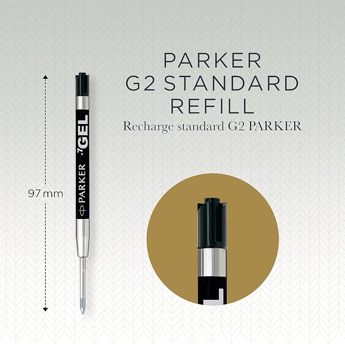 Parker Jotter Originals Gel Pen Refills | Smooth Black Gel Ink Refills | Medium - Image 4