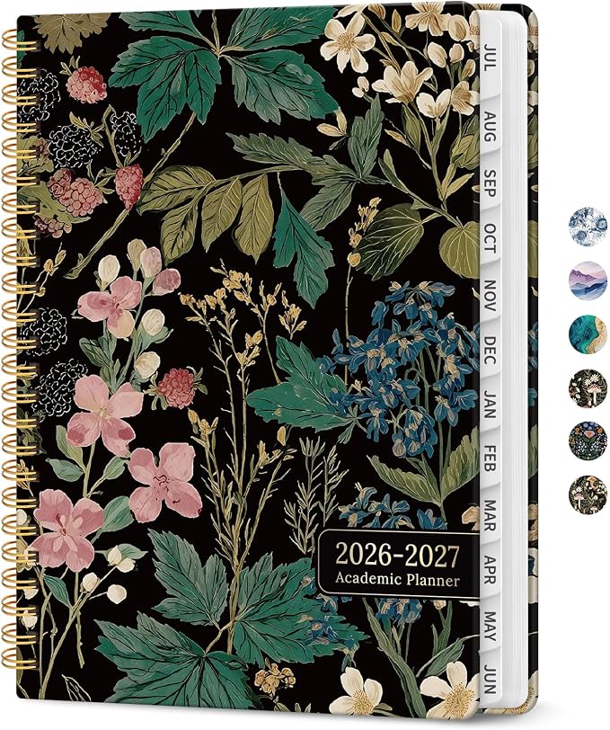 Planner 2026-2027, Academic Monthly and Weekly Calendar Planner by Taja
