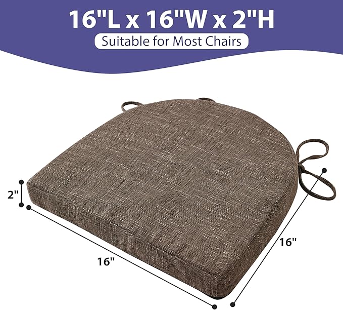 IPYNBAP Chair Cushions for Dining Chairs, Kitchen Chair Cushions, Non Slip - Image 6