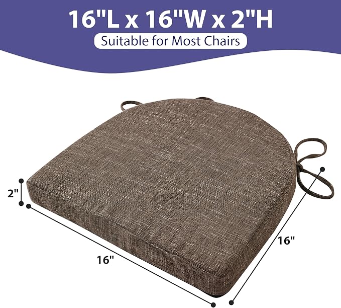 IPYNBAP Chair Cushions for Dining Chairs, Kitchen Chair Cushions, Non Slip - Image 3