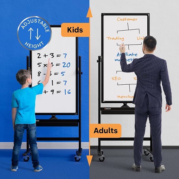 Rolling Dry Erase Board 24 x 48 - Image 2