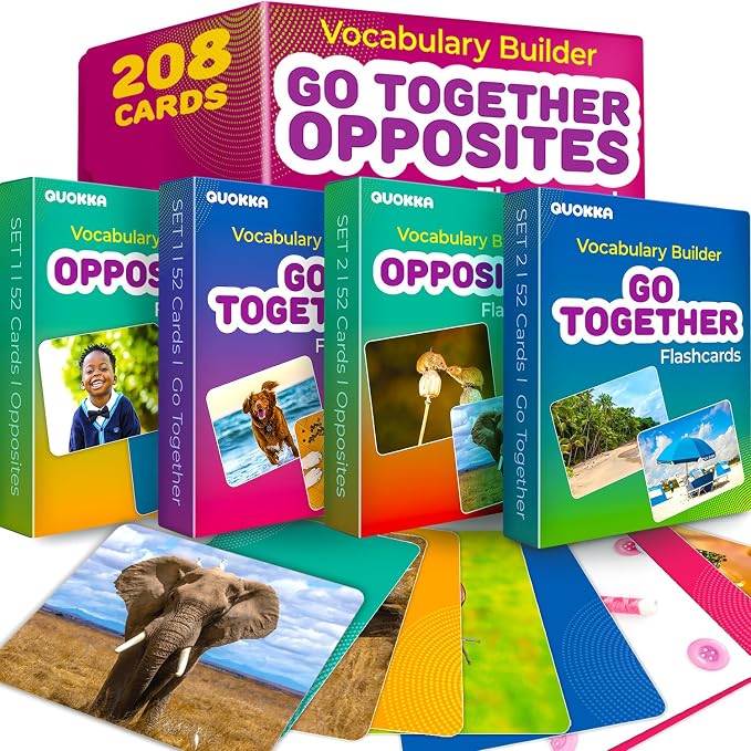 QUOKKA 208 Vocabulary Flash Cards Set by QUOKKA