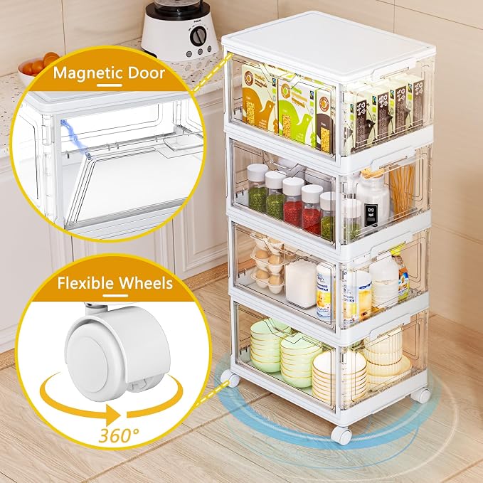 SNSLXH Portable Clear Storage Bins - Image 3