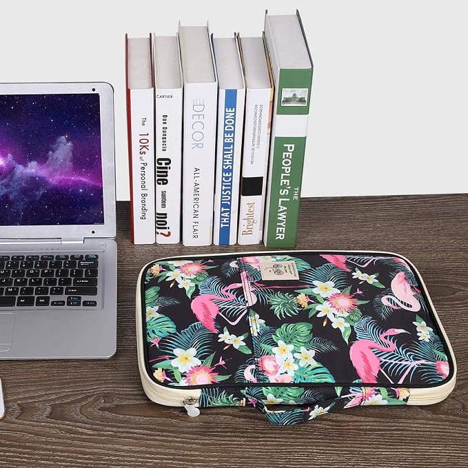 JAKAGO A4 Travel Portfolio Multifunctional Document Organizer Zippered Case - Image 2