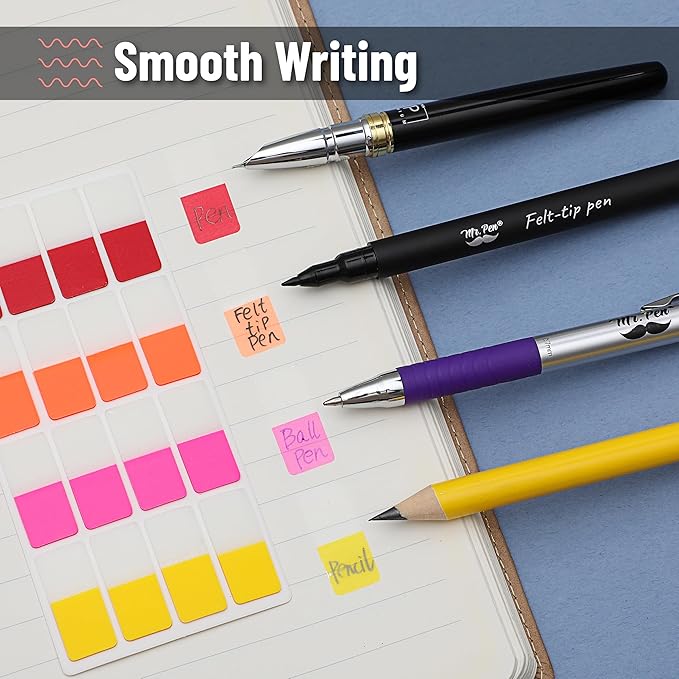 Mr. Pen- Sticky Index Tabs, 480 Pcs, Colorful Sticky Tabs for Notebooks, Page Markers, Page Tabs for Binders, Page Tabs Sticky Tabs for Books, Notebook Tabs, Book Sticky Tabs for Notebooks-DeskLoop Office