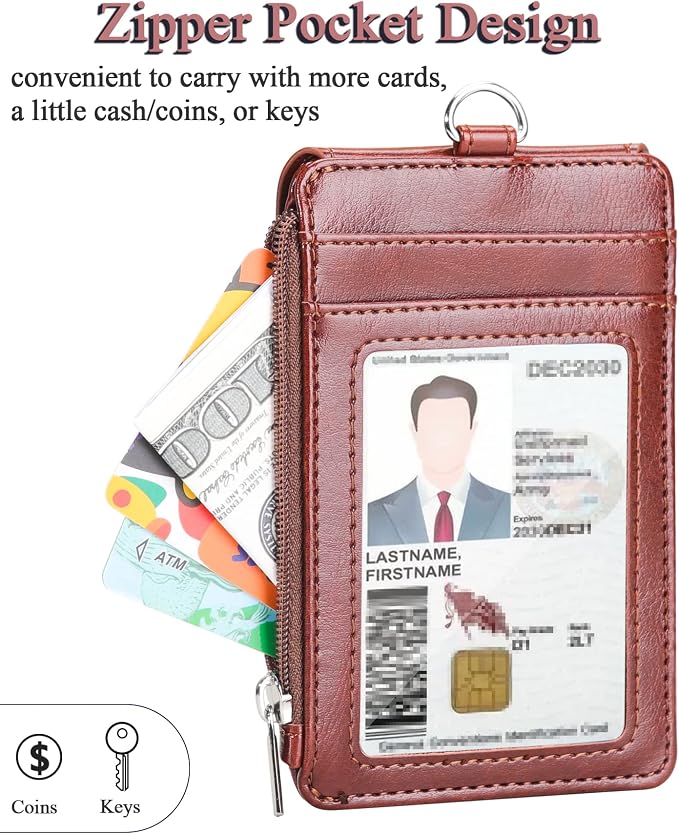 Teskyer Badge Holder with Side Zip Pocket, Teachers/Students - Image 6