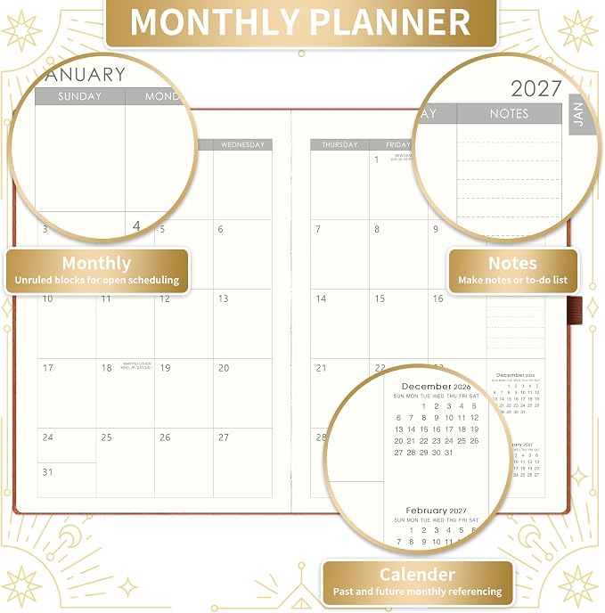 2027 Planner - 2027 Weekly Monthly Planner, Janaury 2027 - December 2027 - Image 3