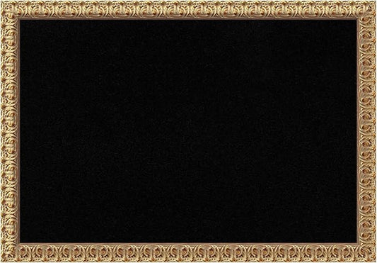 Amanti Art Black Cork Board for Wall, 27x39 Vision Board with Gold Wood Frame, Large Corkboard Office Decor for Home Organization, Traditional Corkboard Pinboard to display items for home organization-DeskLoop Office