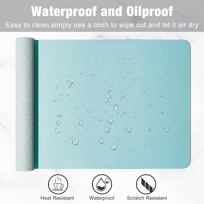 Hsurbtra Desk Pad, XL Extended Mouse Pad, Waterproof Desktop Blotter Protector - Image 5