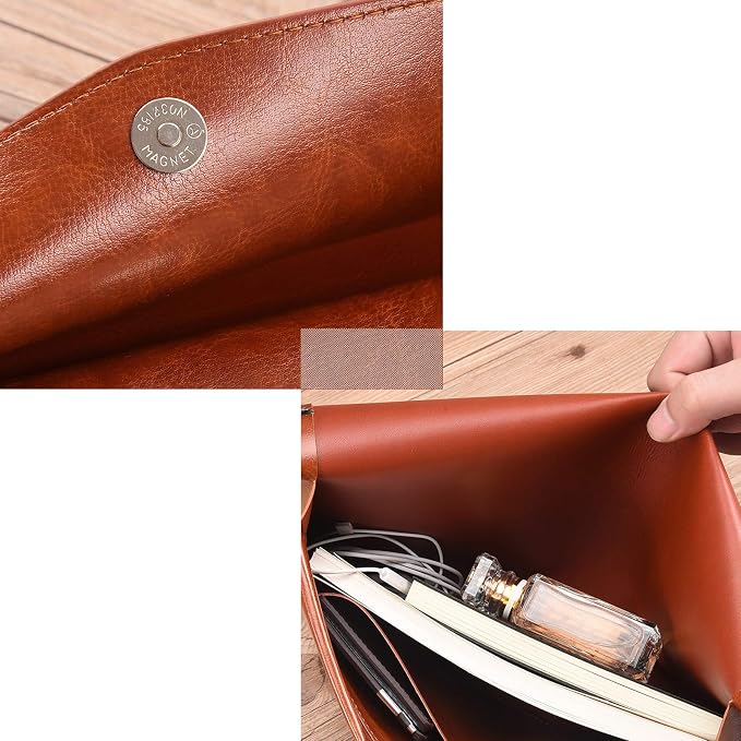PU Leather A4 File Folder Document Holder Envelope Folder Case - Image 5