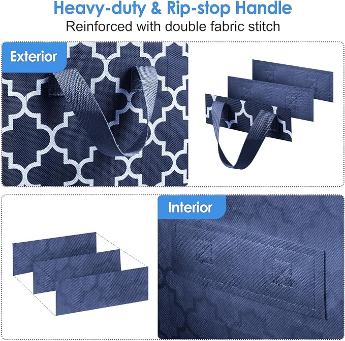 WISELIFE Storage Bags 6 Pack/100L Large Blanket Clothes Organization and - Image 4