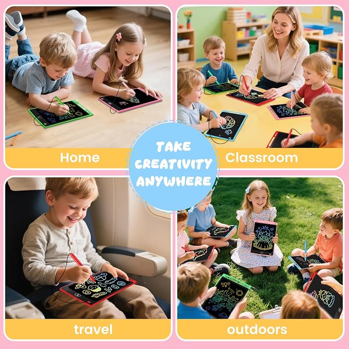 24 Pack LCD Writing Tablet for Kids, Erasable and Reusable Toddler Doodle Board - Image 8