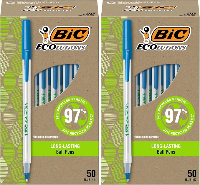 BIC Ballpoint Pens, Medium Point 1.0mm by BIC