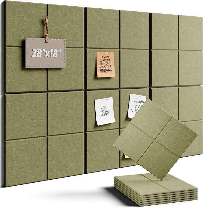Felt Bulletin Board Tiles -28"x18" Cork Board Alternative by FLUXYNARA