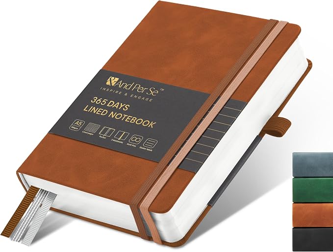 &And Per Se Lined Journal Notebook, 365 Pages, 5.7'' x 8'' 100GSM Thick Paper by AndPerSe