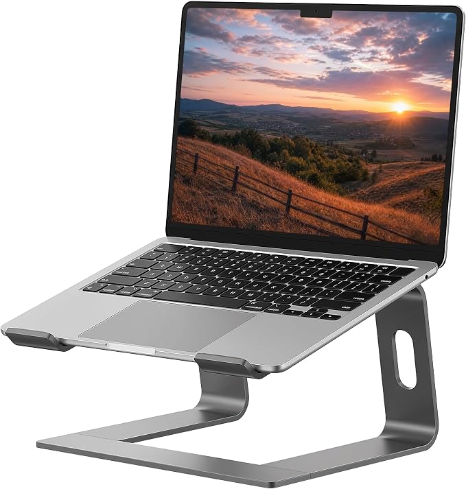 SOUNDANCE Laptop Stand, Aluminum Computer Riser, Ergonomic Laptops Elevator by Soundance