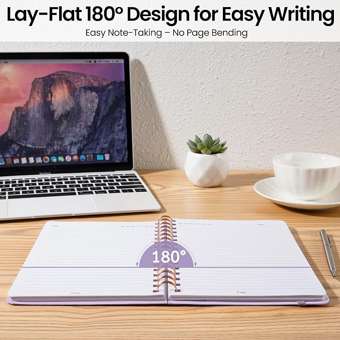 CICPAP Lined Spiral Journal Notebook, A5 College Ruled Notebook - Image 5