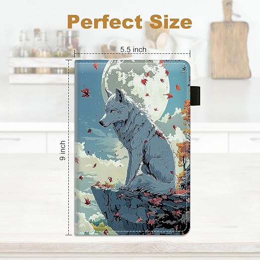 Autumn Gray Wolf Large Server Book - Image 2
