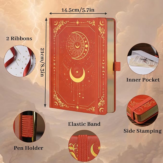 TIEFOSSI Dot Journal, 160gsm 190 Numbered Pages, Diary - Image 2