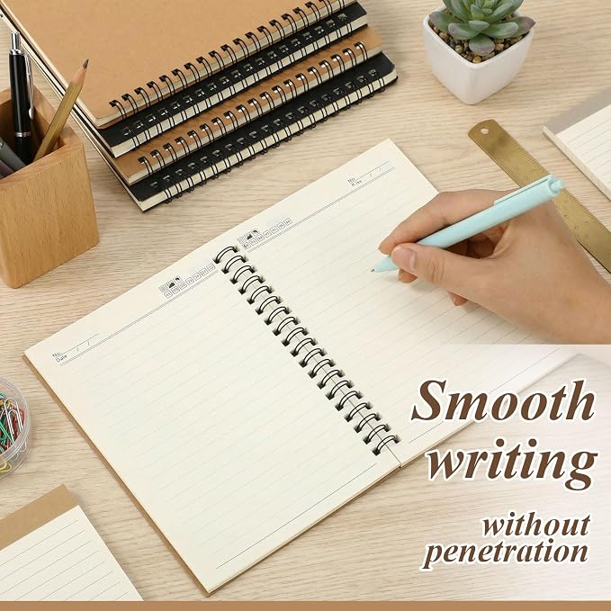 Leelosp 12 Pack Small Spiral Notebook 5 x 7 Inch Lined College Ruled Spiral - Image 4