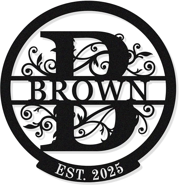 Custom Name Sign Last Name Signs by HYTSIGN