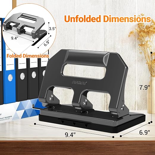 AFMAT Heavy Duty 3 Hole Punch, 3 Hole Puncher - Image 7