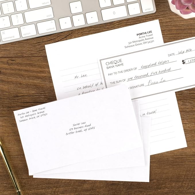 Mead #6-3/4 Envelopes, 3-5/8" x 6-1/2", Security Printed Lining - Image 4
