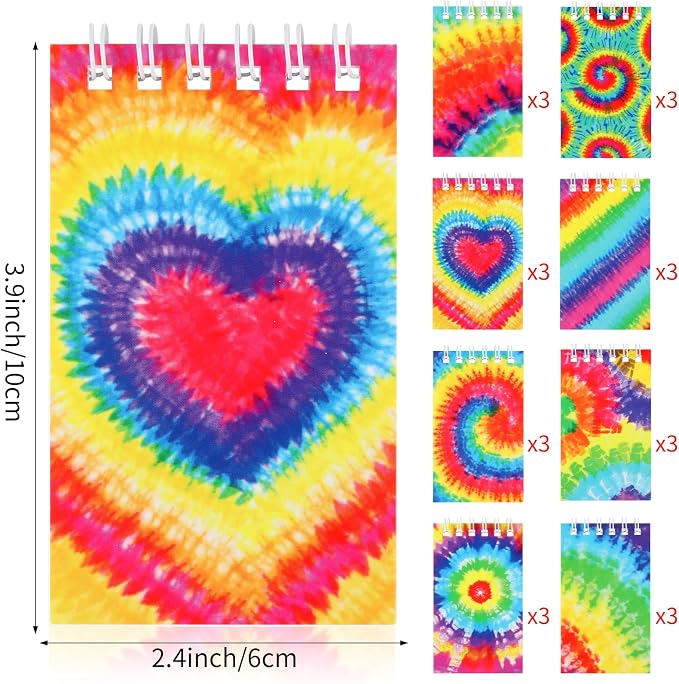 Hooqict 24 Pack Small Spiral Notebook Pocket Notepad Mini Journal Pocket - Image 2