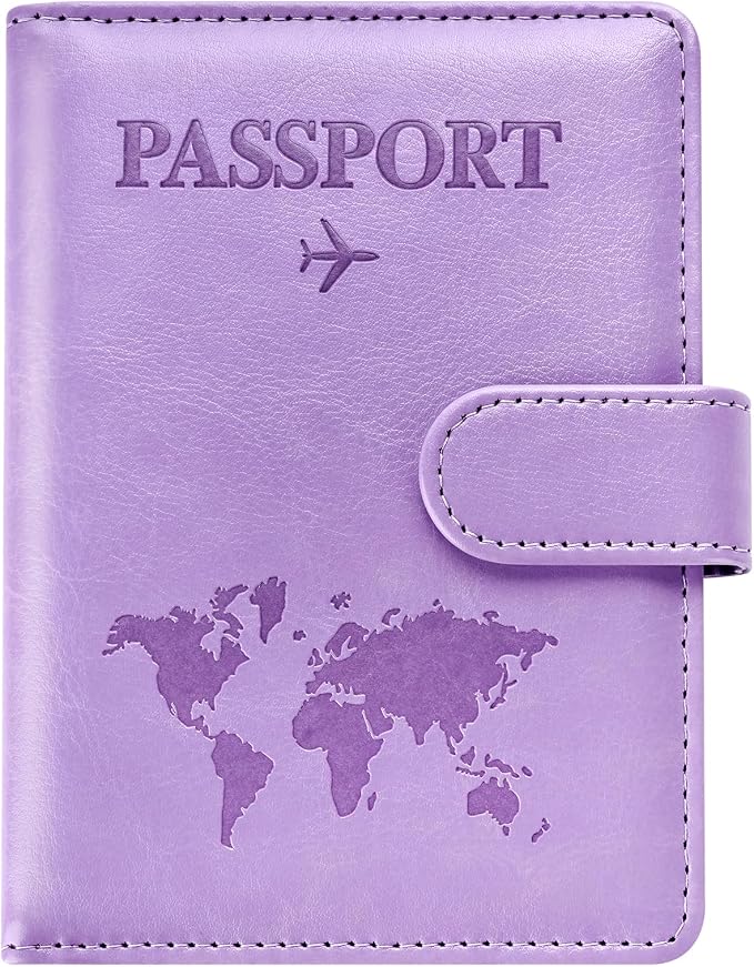 Eoehro Passport Holder for Travel Essentials, Passport Wallet Cover Case for by welcometoEoehro