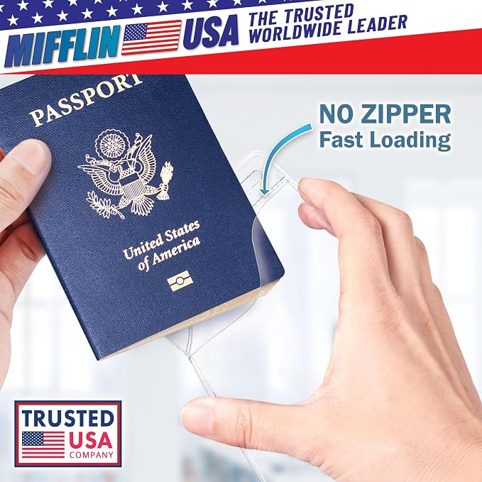 Mifflin-USA Passport & Card Holders, Extra Large ID Name Badge Holder, - Image 2