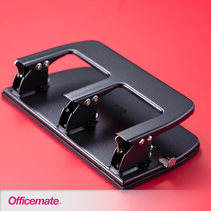 Officemate 3-Hole Punch, Medium Duty, 30-Sheet Capacity, Ergonomic Handles - Image 7