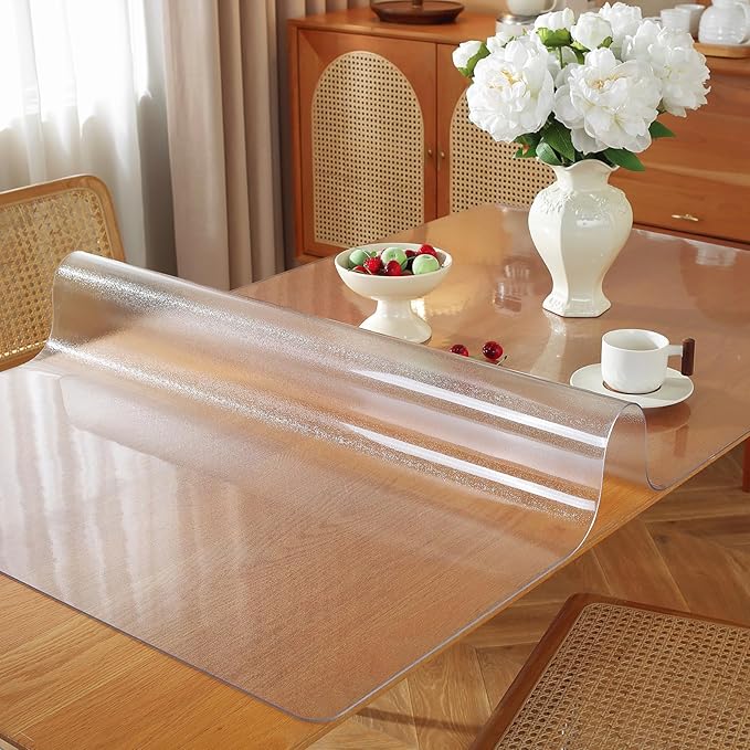 OstepDecor Frosted Clear Table Cover Protector 40 x 96 Inch, 1.5mm Thick by OstepDecor